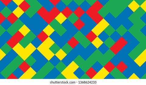 Abstract background from multi-colored shaped rhombus. Background for design.