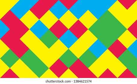 Abstract background from multi-colored shaped rhombus. Background for design.