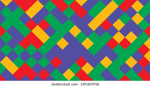 Abstract background from multi-colored shaped rhombus. Background for design.