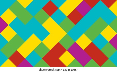 Abstract background from multi-colored shaped rhombus. Background for design.
