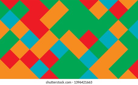 Abstract background from multi-colored shaped rhombus. Background for design.