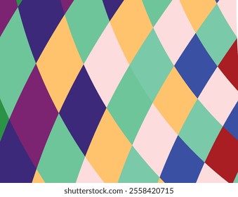 Abstract background from multi-colored shaped rhombus. Background