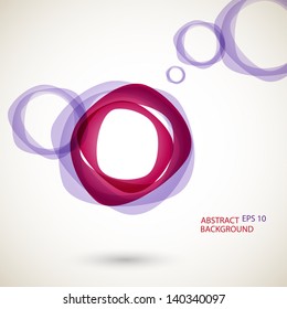 Abstract background with multi-colored spheres