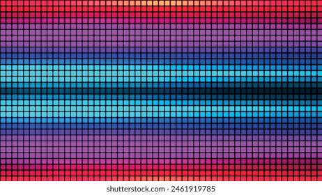 Abstract background from multi-colored squares. Abstract gradient background. Pixel background for web design. Small squares of computer mosaic. Vector illustration