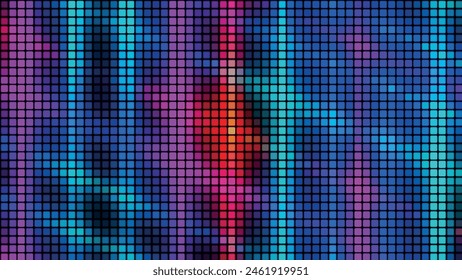 Abstract background from multi-colored squares. Abstract gradient background. Pixel background for web design. Small squares of computer mosaic. Vector illustration