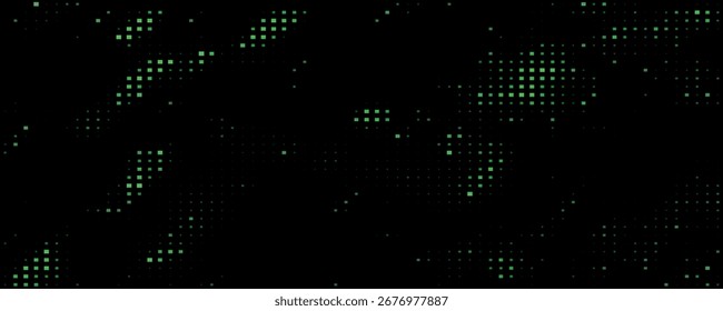 Fondo Abstractas de cuadrados multicolores. Fondo de cuadrados verdes de mosaico de computadora. Fondo de píxel brillante. Fondo de gradiente gráfico abstracto simple. Eps10