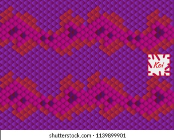 Abstract background of multicolored squares. Set from the circuit boards of bright colors. Vector drawing.