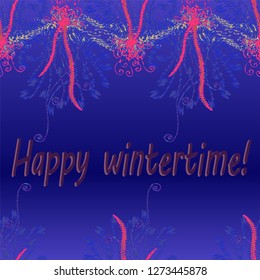 Abstract background multicolored striped weave frame.