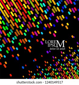 Abstract background of multicolored stripes. Vector