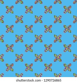 Abstract background - multicolored trend seamless pattern.