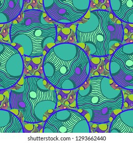 Abstract background - multicolored trend seamless pattern.