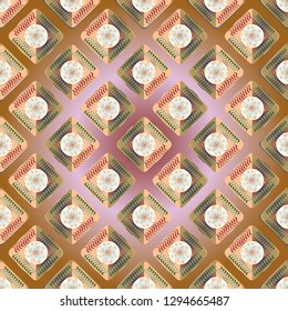Abstract background - multicolored trend seamless pattern.