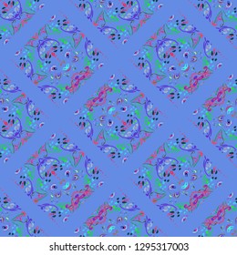 Abstract background - multicolored trend seamless pattern.