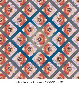 Abstract background - multicolored trend seamless pattern.