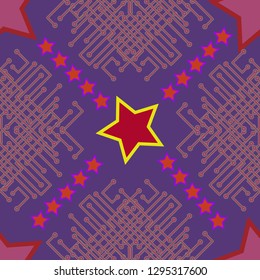 Abstract background - multicolored trend seamless pattern.