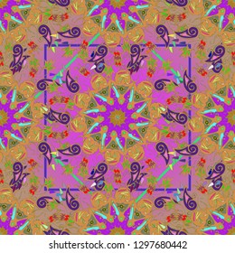 Abstract background - multicolored trend seamless pattern.