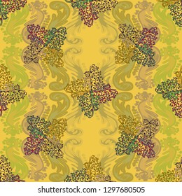 Abstract background - multicolored trend seamless pattern.