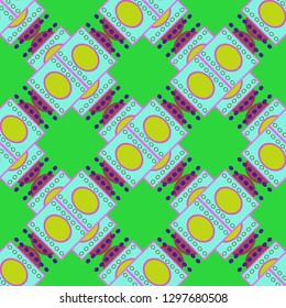Abstract background - multicolored trend seamless pattern.