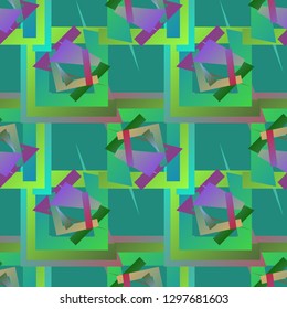 Abstract background - multicolored trend seamless pattern.