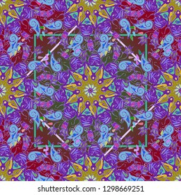 Abstract background - multicolored trend seamless pattern.