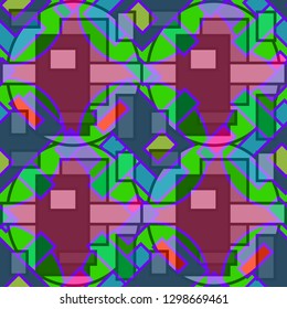 Abstract background - multicolored trend seamless pattern.