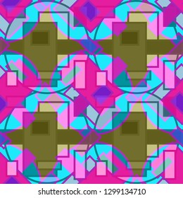 Abstract background - multicolored trend seamless pattern.