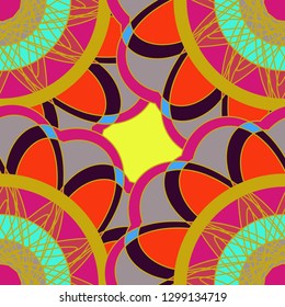 Abstract background - multicolored trend seamless pattern.