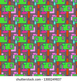 Abstract background - multicolored trend seamless pattern.