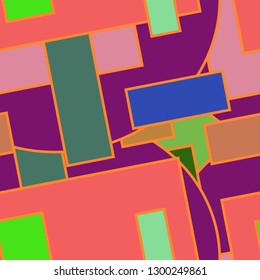 Abstract background - multicolored trend seamless pattern.