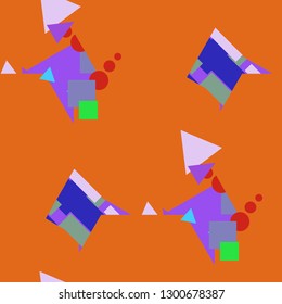 Abstract background - multicolored trend seamless pattern.