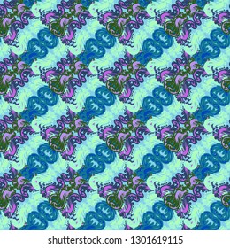 Abstract background - multicolored trend seamless pattern.