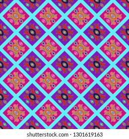 Abstract background - multicolored trend seamless pattern.