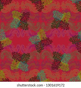 Abstract background - multicolored trend seamless pattern.