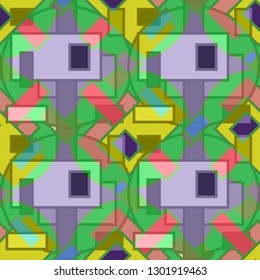 Abstract background - multicolored trend seamless pattern.