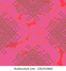 Abstract background - multicolored trend seamless pattern.