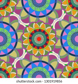 Abstract background - multicolored trend seamless pattern.