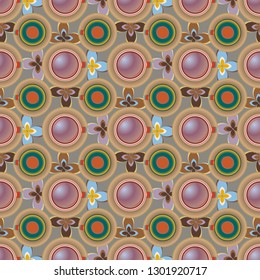 Abstract background - multicolored trend seamless pattern.