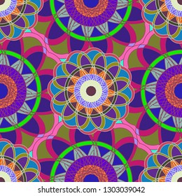 Abstract background - multicolored trend seamless pattern.