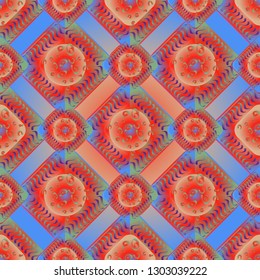 Abstract background - multicolored trend seamless pattern.