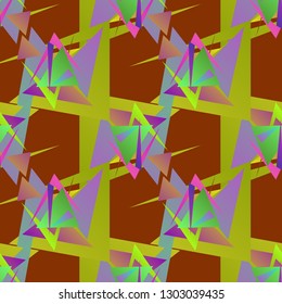 Abstract background - multicolored trend seamless pattern.