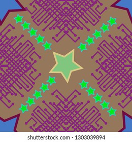 Abstract background - multicolored trend seamless pattern.