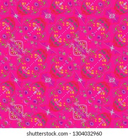 Abstract background - multicolored trend seamless pattern.