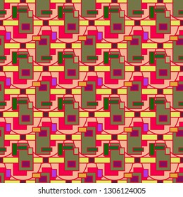 Abstract background - multicolored trend seamless pattern.