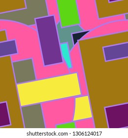 Abstract background - multicolored trend seamless pattern.