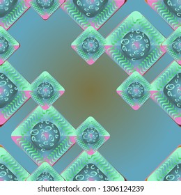 Abstract background - multicolored trend seamless pattern.