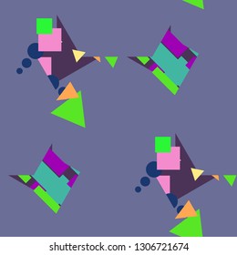 Abstract background - multicolored trend seamless pattern.