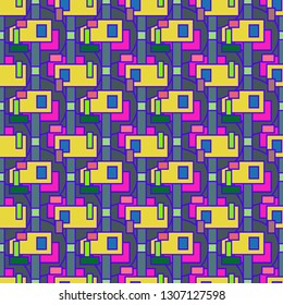 Abstract background - multicolored trend seamless pattern.