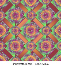 Abstract background - multicolored trend seamless pattern.