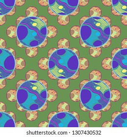 Abstract background - multicolored trend seamless pattern.