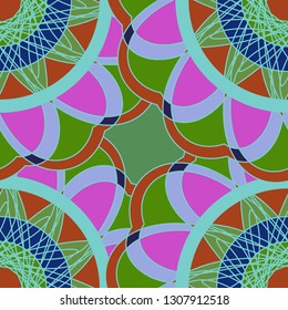 Abstract background - multicolored trend seamless pattern.
